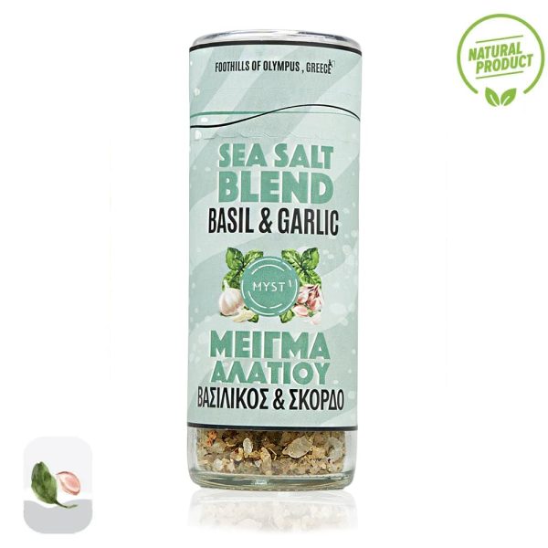 Sea Salt Blend Basil & Garlic | Grinder