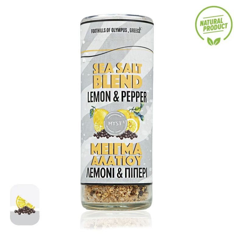 Sea Salt Blend Lemon & Black Pepper | Grinder