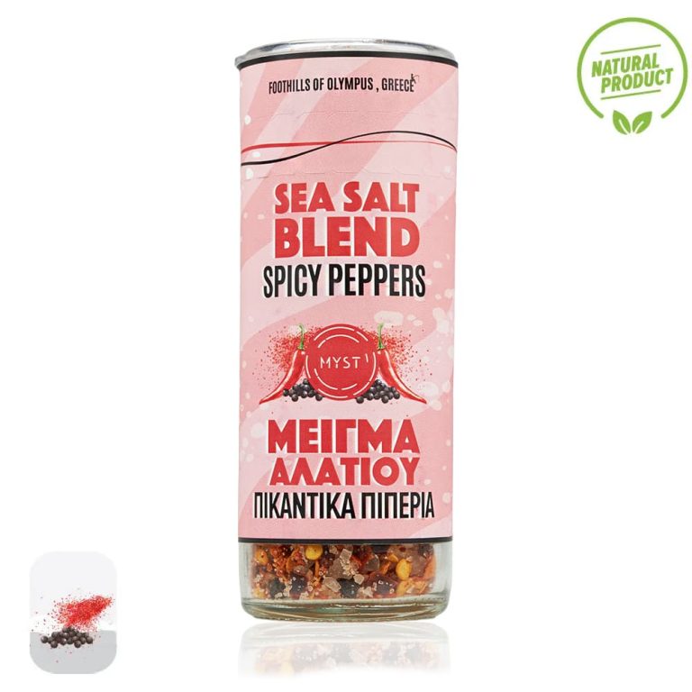 Sea Salt Blend Spicy Peppers | Grinder