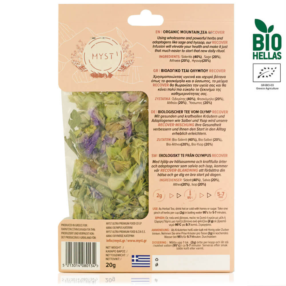 Olympus Organic Herbal Infusion Tea Bag| RECOVER - Image 2
