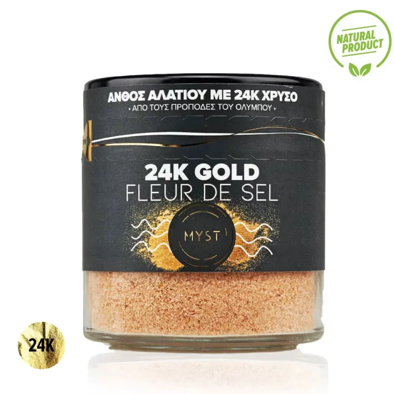 Fleur De Sel with 24K Edible Golden Flakes